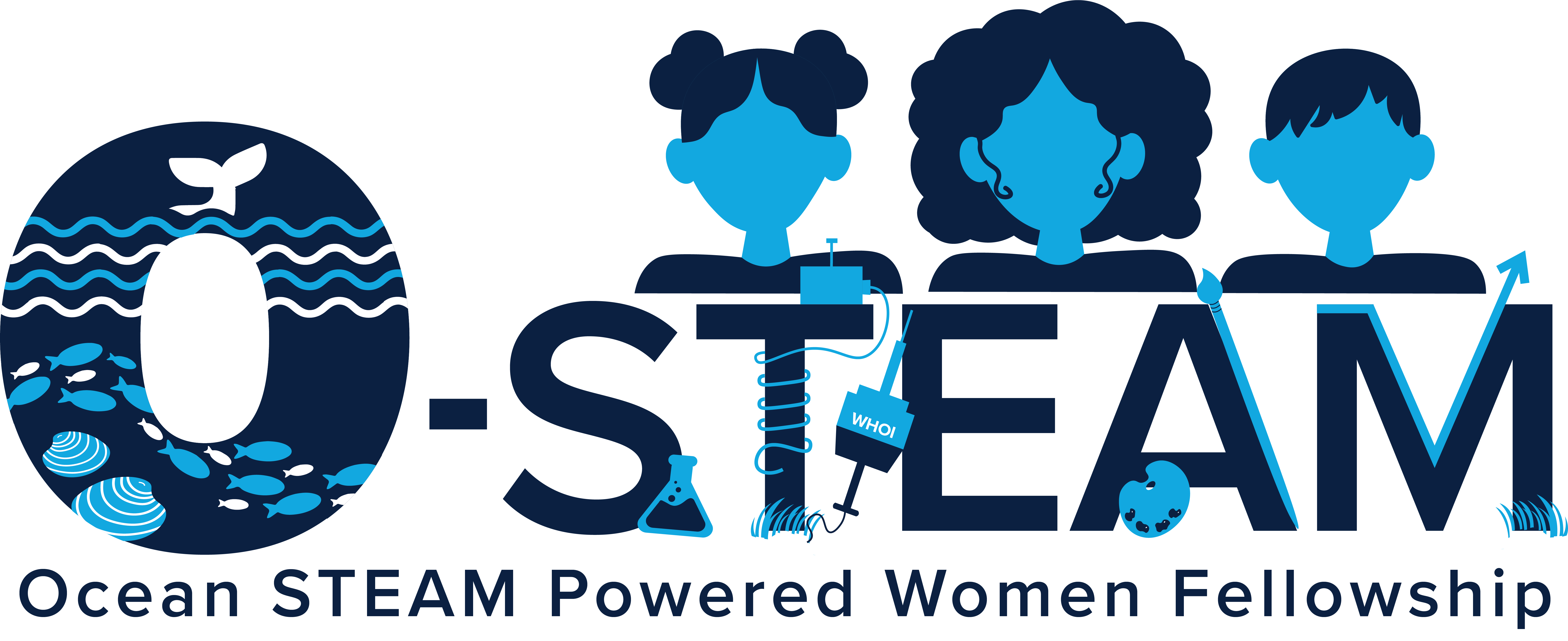O-STEAM Logo Dark w title